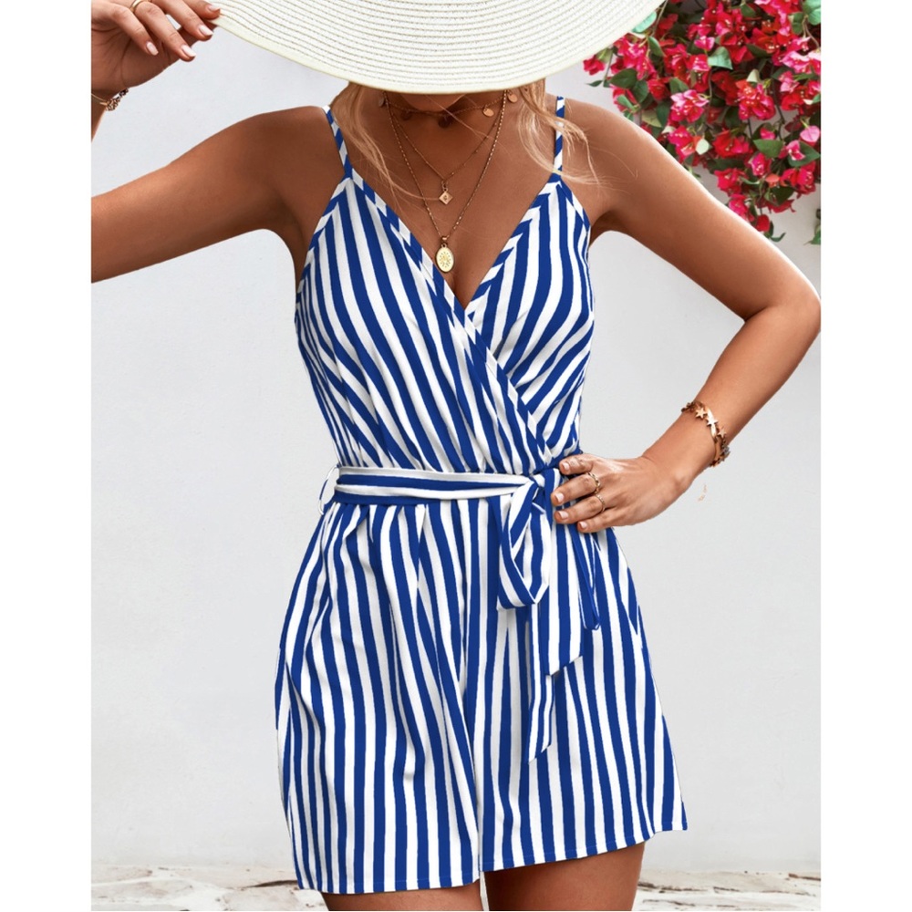 Striped romper